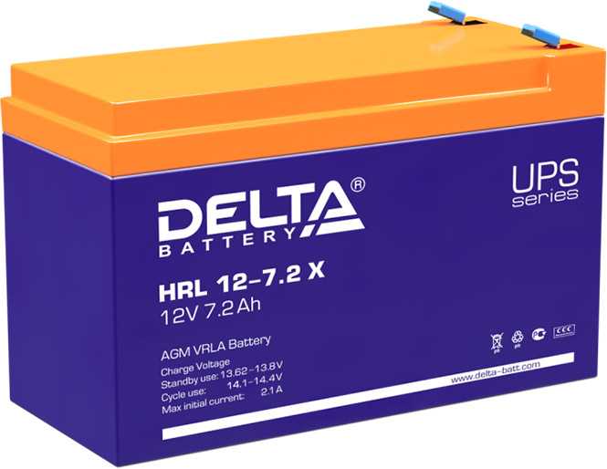 Delta HRL 12-7.2 X Аккумуляторы фото, изображение